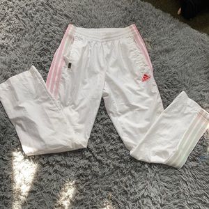 White Adidas Sweatpants